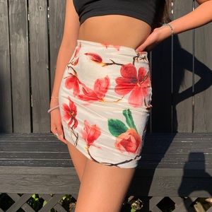 Floral velvet skirt from Lucy in the Sky